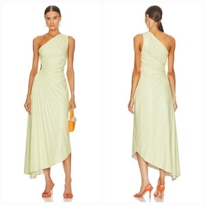 A.L.C. Light Green One-Shoulder Dress